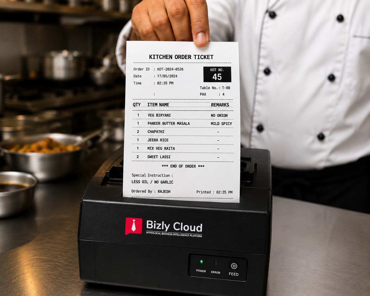 Kitchen ticket orders